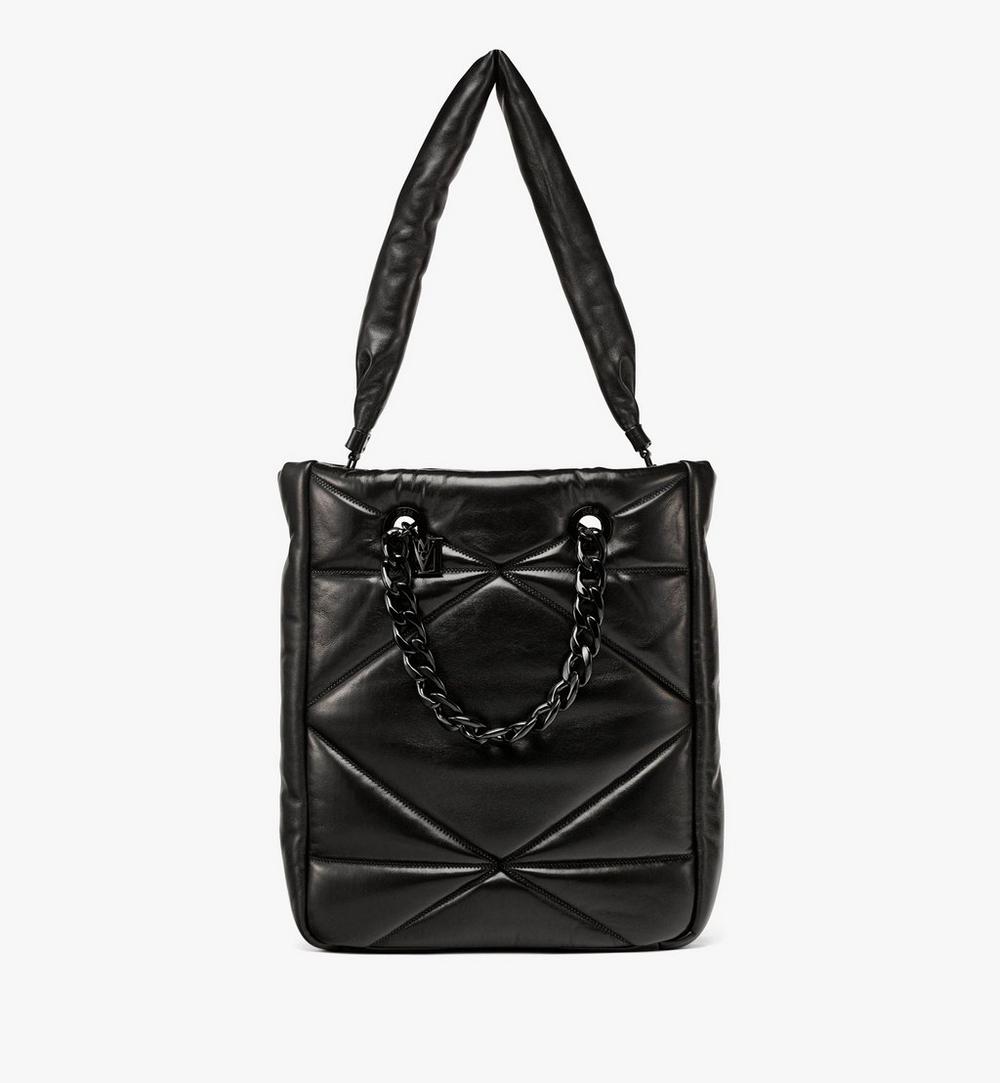 Travia Tote in Cloud Quilted Leather 1